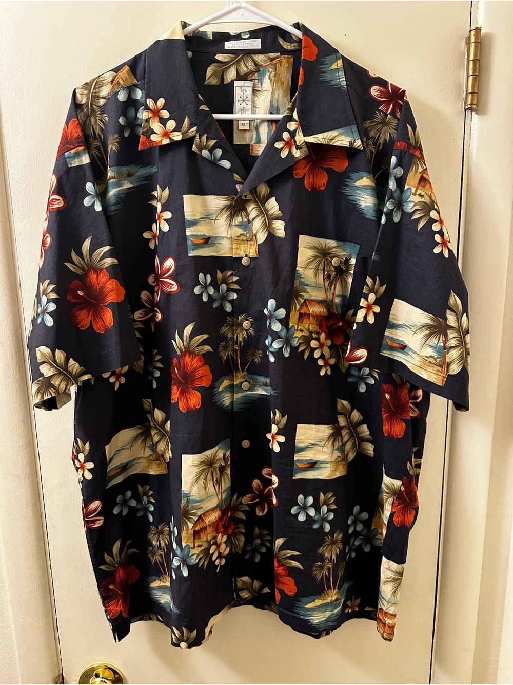 Vintage Burma Bibas Hawaiian Shirt Men’s XL